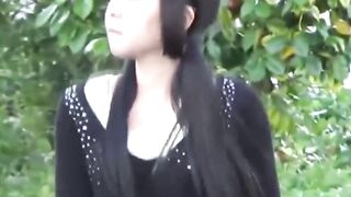 Naughty Japanese girls unload in hidden spots