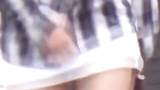 Naughty Japanese girls unload in hidden spots