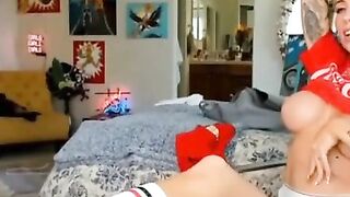 Busty Amateur Babe Coco Fucks Herself with a Dildo