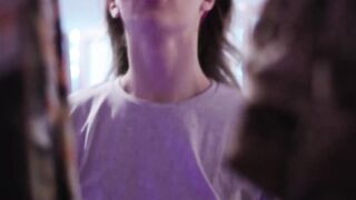 TS Emma Rose unloads her jizz inside Johnny Bs dark hole