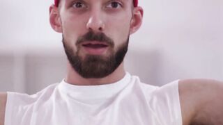 TS Emma Rose unloads her jizz inside Johnny Bs dark hole