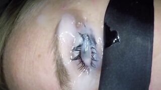 Blonde Babe Enjoys Cumshot in Her Eye Hoe 3