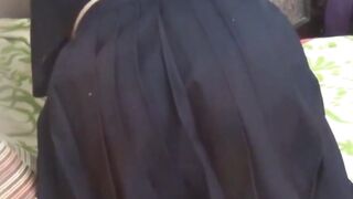 Schoolgirl uses dirty vibrator to buzz wet twat hole
