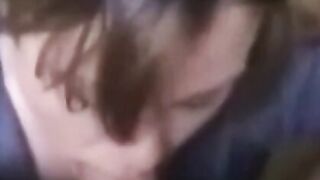 American MILF Gives a Great Deep-Throat Blowjob