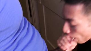 My BBC paints super aroused David Aces face with hot cum