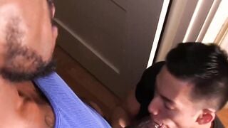My BBC paints super aroused David Aces face with hot cum