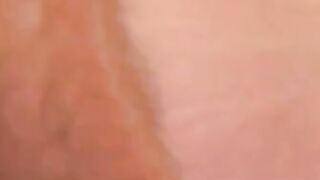 Tattooed hairy amateur strokes his cock hard and cums