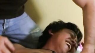 Young Asian tickled and feet licked by kinky old daddy