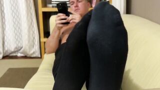 Drew Harper displays flawless suck worthy bare soles