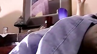 Fat cock jerking ends with mature facial painting