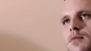 Fat cock jerking ends with mature facial painting