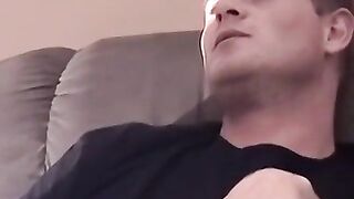 Fat cock jerking ends with mature facial painting