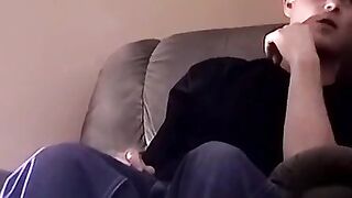 Fat cock jerking ends with mature facial painting