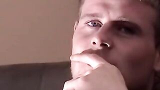 Fat cock jerking ends with mature facial painting