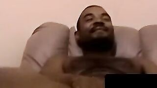 Cigar guys jerk off while getting sloppy head