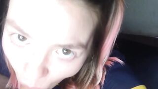 Cute Teen Gets a Surprise Facial in POV Video
