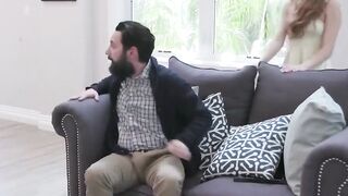 Young stepdaughter needs hard dick smashing her missionary
