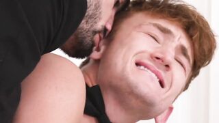 Sub Noah White joins orgy with three hunk DILFs pounding
