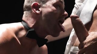 Adam Snow floods Lane Coltens gaping ass with thick sperm