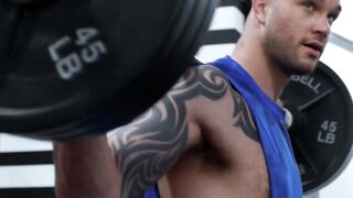 Showing my big tits to my fellow gym instructor