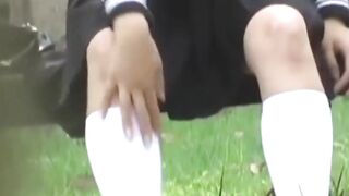Watcher cant quit filming horny Japanese vixen fingering