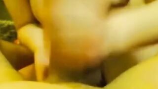 Big Tits Brunette Pleases Her Man on Webcam