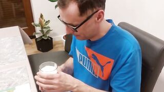 Coffee, Blowjob, and Cum with my Best Friend