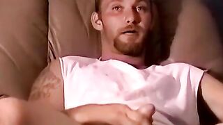 JoeSchmoeXXX.com - Blond bearded amateur cums while masturbating on cam solo with pri