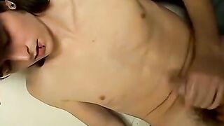 Thug yanks his throbbing cock and cums all over his face