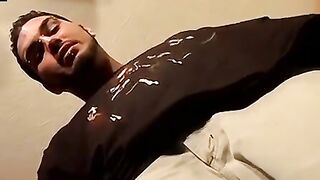 Pierced straight thug talks dirty while working his dick