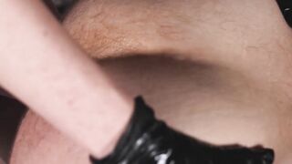 Hairy dude entered wrong house and subjected to BDSM by busty Arson Leigh
