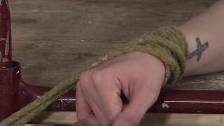 Twinks endure wax then service master's cock