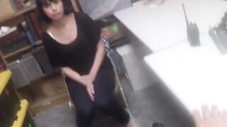Filthy Rich pounds brunette Penelope Reed in the office