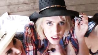 Brittany Shae and Cadence Lux pounded by cowboy
