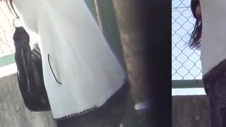 Tied Up Japanese Babe peeing herself with no options