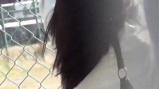 Tied Up Japanese Babe peeing herself with no options