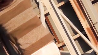 Twisted voyeur binding Asian women and making them pee