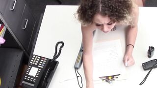 Curly Allie Addison doggystyle fucked after blowjob fun