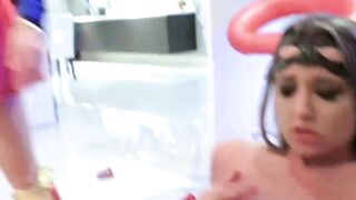 Katya Rodriguez sucks fat cock before banging with Avery Adair