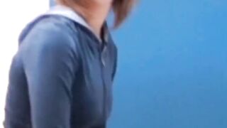 Stunning Japanese girl peeing gold and warm pee