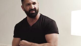 TS Knight covered in cum after seducing Dominic Pacifico