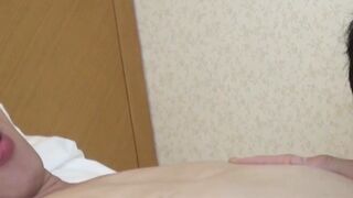 Kinky Japanese teen moans from handjob pleasure
