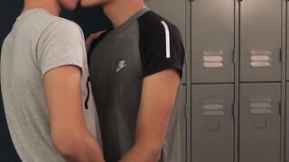 Skinny Latinos Santi and Frank moan while breeding