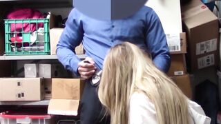 ShopliftersPunished.com - Crook teen Alyssa Cole gets her shaved pussy stretched wide