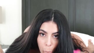 Small tits Angel Gostosa rubbing her creamed pussy after taboo sex