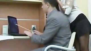 Secretary Anal in Pantyhose