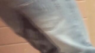 Bound Japanese girls peeing in pants unaware