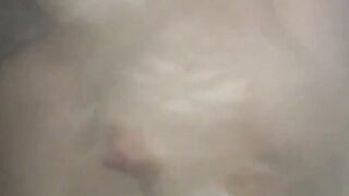Japanese beauty relaxes in bathtub caught on hidden camera