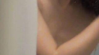 Voyeur captures Japanese girl in a heated moment at home