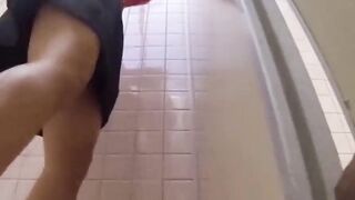 Golden glow of girls peeing inviting and sexy